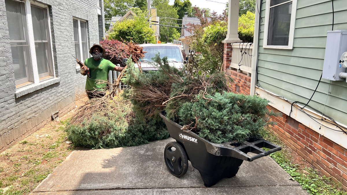 Black Beards Bushes crew truck on a job